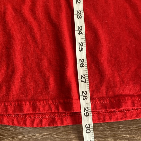 Women’s Large EUC Red Tad Lucas Cowgirl Long Sleeve T Shirt Jerzees - Picture 7 of 9